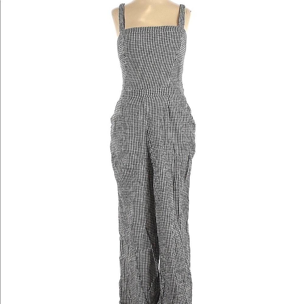 Hollister Gingham Check Jumpsuit NWT